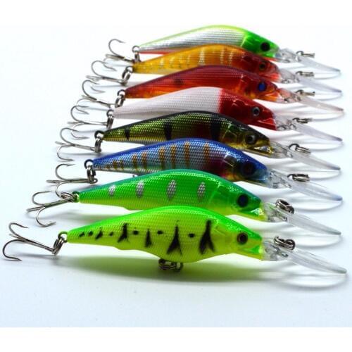 8pcs/lot 9cm/3.54in 6.5g/0.12oz trout Lure fishing tackle lure bionic bait lure fishing lure minnow crankbait trout tackle