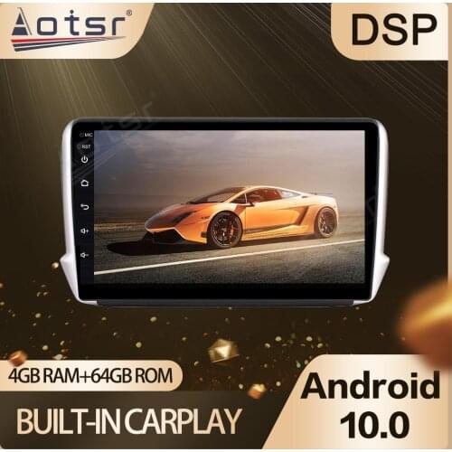 Car Multi-DVD Player For Peugeot 2008 208 Android Radio 2011 2012 2013 - 2019 PX6 GPS Navigation Stereo Audio Autoradio Headunit