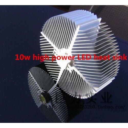 Free Ship 90*30*24MM Circular 10w High Power LED HeatSink High-power Radiator for 10W LED Good drill hole Aluminum Radiator