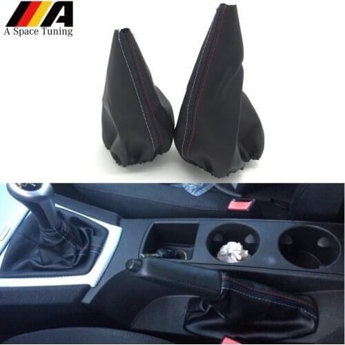 Gear Shift Knob Gaiter Boot Cover Handbrake Collar Case For BMW 3 Series E36 E34 E30(1991-1998)/ E46(1999-2005) M3 Car Styling