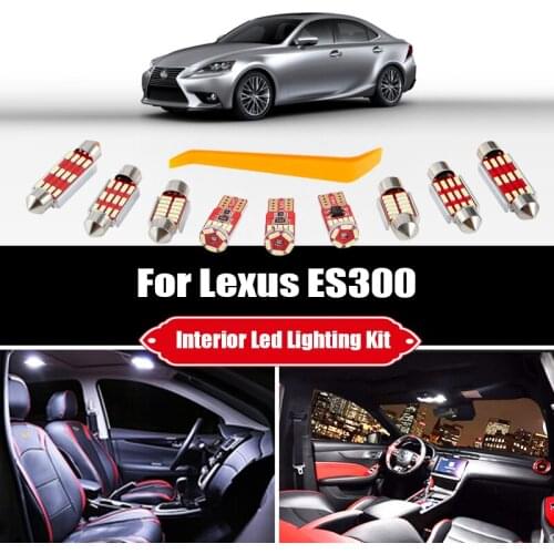 For Lexus ES 300 ES300 1992-2003 Vehicle LED Interior Map Dome Light License Plate Lamp Kit Car Lighting Accessories