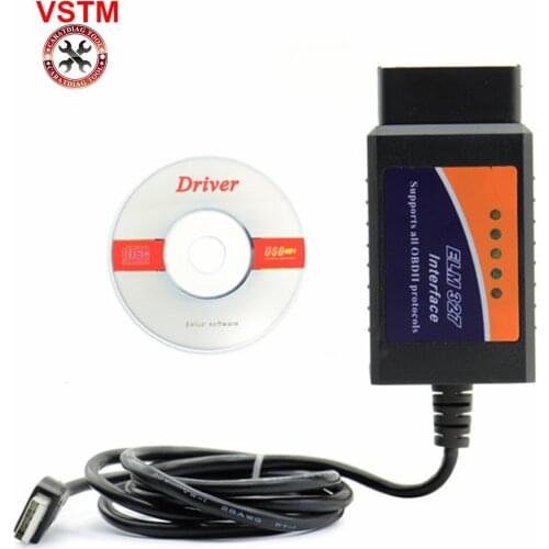 Elm327 usb with original FT232RL and PIC18F2480 chip with elmconfig software elm 327 usb FT232RL obd scanner high quality