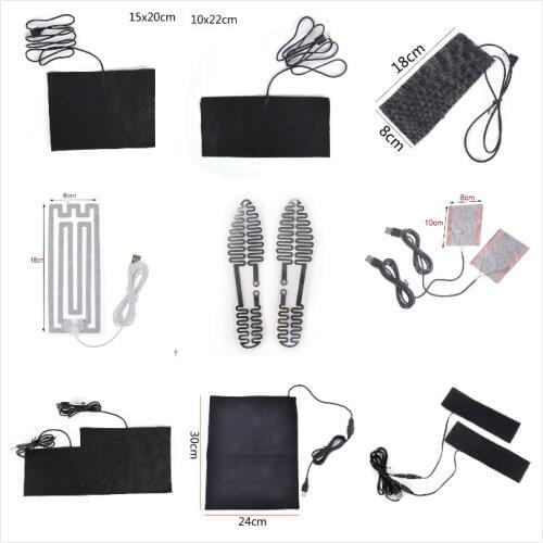 Electric Heating Pads 3.7-5V Thermal Clothes Warmer Heated Jacket Mobile Warming Gear Switch For DIY Heated Clothing