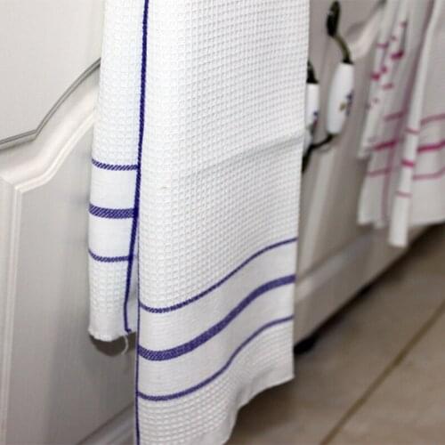 Cotton Home Kitchen Waffle Tea Towel Thickened Absorbent Tea Cloth Pad Napkin Baking Accessories Can Be Printed with LOGO