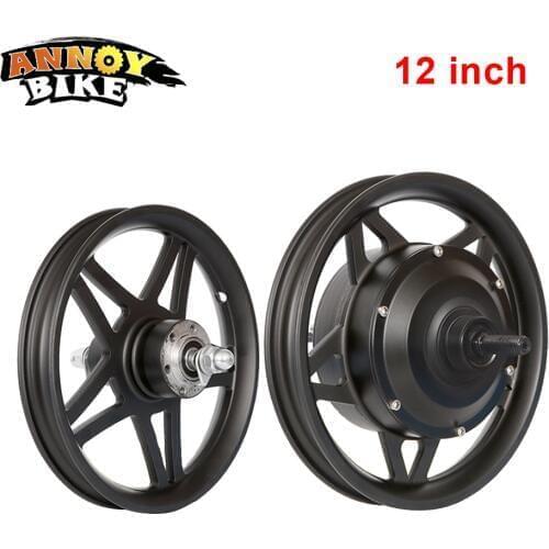 12'' 14'' 16'' Front Wheel And Rear Drive Wheel Kit High Speed Motor 48V250W Brushless Gear Hub Motor Lithium Electric Bicycle