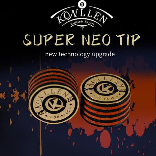 KONLLEN Pool Cue Super 14mm Tip 8 Layers Elastic Japanese Imported Pigskin MH Professional Cue Stick Tips Billiards Accessories