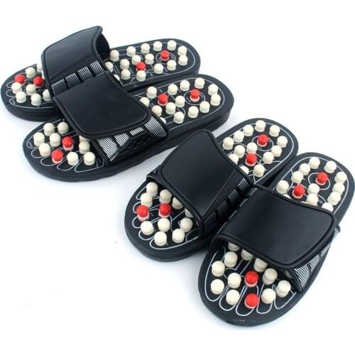 Acupoint Massage Slippers Sandal For Men Feet Chinese Acupressure Therapy Medical Rotating Foot Massager Shoes Unisex