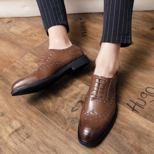Mens Moccasins Mens Leather Casual Shoes Men Italian Fashion Dress For Formal Lether Skin Lather Male Brown Piergitar