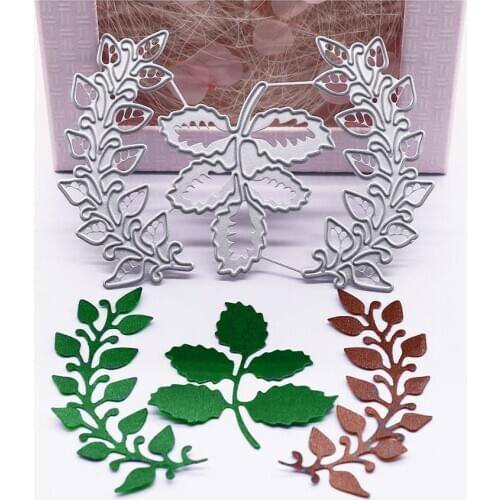 New Cutting Dies For 2021 Branch Die Cut Stencils For Decor Scrapbooking Paper Puncher Metal Hollow Cutters Scrapbook Album Diy
