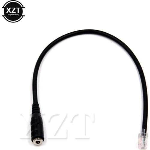 New Portable 3.5mm Smartphone Adapter Cable Jack to RJ9 RJ10 Headset To Office Phone Adapter Cable Cord Converter for Telephone