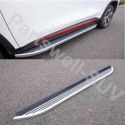 Fits for Cadil-lac XT-5 XT5 2016 2017 2018 2019 2020 2Pcs left right running board side steps nerf bar car pedal side stairs