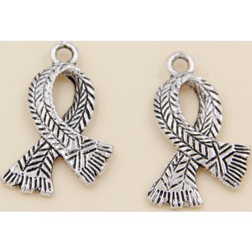 Wholesale 35pcs Tibetan Silver Scarf Charms Pendants 16x23.5mm