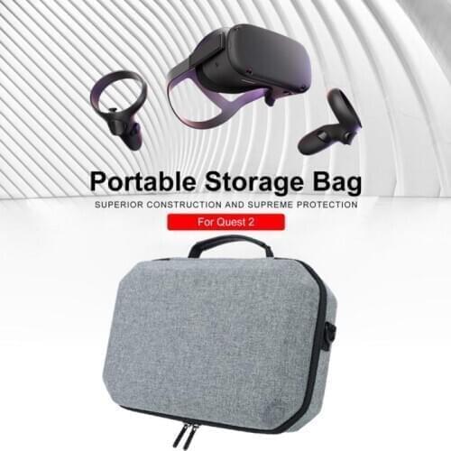 Protable VR Accessories For Oculus Quest 2 VR Headset EVA Hard Carrying Storage Box Case Bag Travel Carrying Anti-fall Case