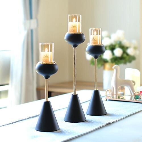 Romantic Candle Holder Decoration Stand Column Geometric Wedding Centerpiece Candle Holders Kandelaar Decoration Home AD50CH