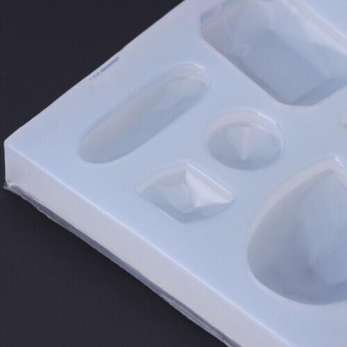 Silicone Mold For DIY Jewelry Making Mirror Pendant Resin Crafts Cake Decoration MXME