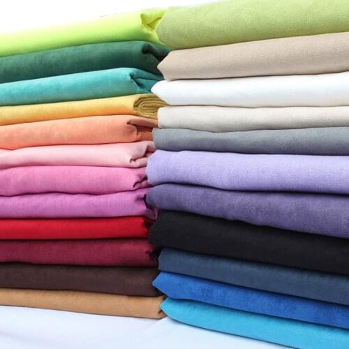 Thin Faux Suede fabric satin backing For Clothing Garment Soft Poly Micro Suede Material Bags Shoes Sofa Cover Pillow