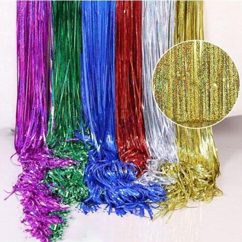 Party Multi Specification Laser Rain Curtain Wedding Birthday Party Background Wall Decoration Party Decoration Tassel Curtain