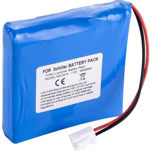 High Quality Replacement For Schiller Cardiovit AT102+ MS-2007 MS-2010 MS-2015 ECG EKG Vital Signs Monitor Battery