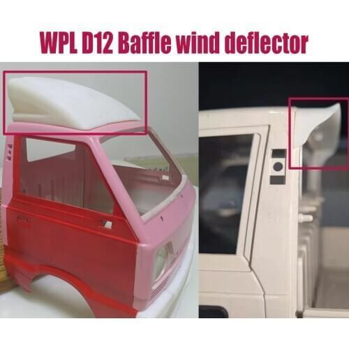 WPL D-12 D12 RC car spare parts decoration Micro cargo small truck upgrade Modified Baffle wind deflector