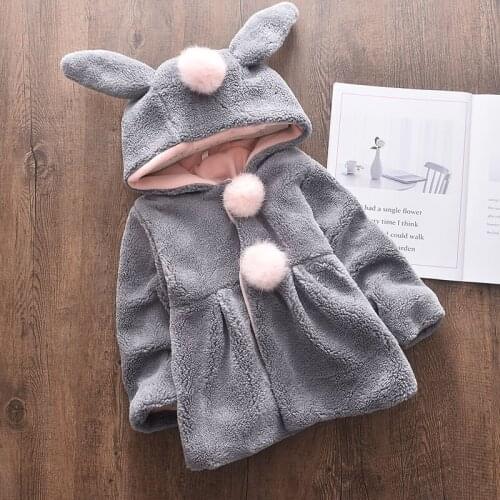 Baby Girls Winter Jackets 2021 New Fashion Kids Flowers Coat Warm Hooded Outerwear Children Parkas Clothes 2 4 Years