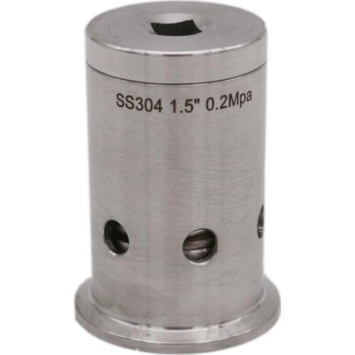 1.5"Tri Clover(50.5mm) Pressure Release Valve/Vacuum Breaker 0.1/0.2 MPa 304 Stainless Steel Beer Conical Fermenter Parts