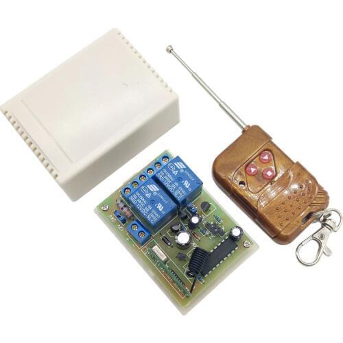 12V 24V Motor Forward Reverse 10A Wireless Controller 2-Way Output Support Control Two Motors Use For Smart Device Or Door