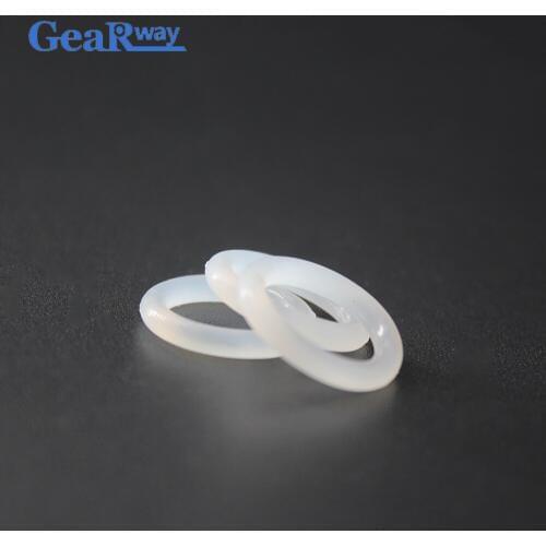 20pcs Transparent Silicon O Ring Seals 3.55mm CS Silicone O Ring Gasket 7/8/9/10/11/29/30mm ID Food Grade Silicone Rubber O Ring