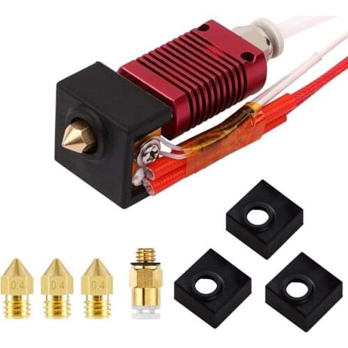 3D Printer MK8 Hotend Kit with Extruder Print Head Assembled Extruder Hot End Kit for Ender 3 Ender 3 Pro