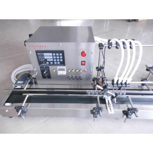 4 heads full automatic liquid filling machine 10-300ml STAINLESS