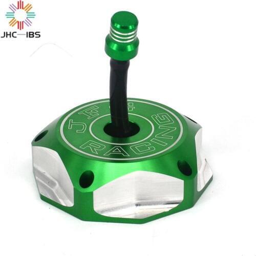 For Kawasaki KX85 KX100 KX250 KLX110L KX250F KX450F KX450 KLX450R KFX450R KXF Motorcycle CNC Aluminum Fuel Tank Gas Cap Cover