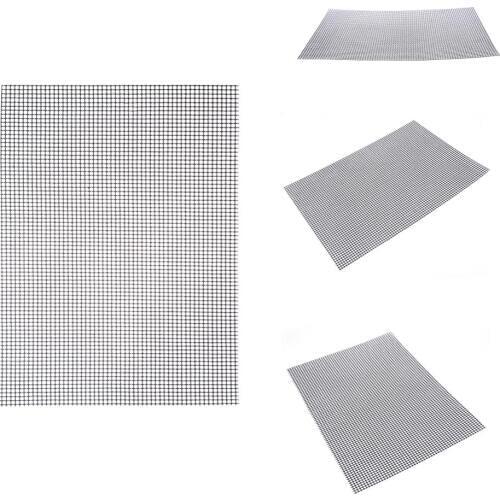 30x40x0.2cm Non-stick bbq Grill Mesh Mat Grillmatte Grid Shape BBQ Mat Heat Resistance Barbacoa Grill Mat