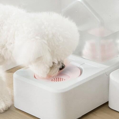 Dog Cat Bowls Automatic Water Bowl No-Spill Dog Water Dispenser Suitable for Cats Dogs Water bowl baffle non-wet nozzle design