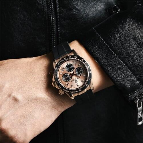PAGANI DESIGN 40mm Quartz Mens Watches Top Brand Fashion Sports Chronograph Military Waterproof Watches Mens Relogio Masculino