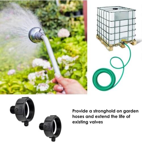 Garden IBC Water Tank Fittings 2 Inch NPS Leak-proof Water Hose Adapter Garden Hose Connector IBC Tank Valve Replacement Adapter