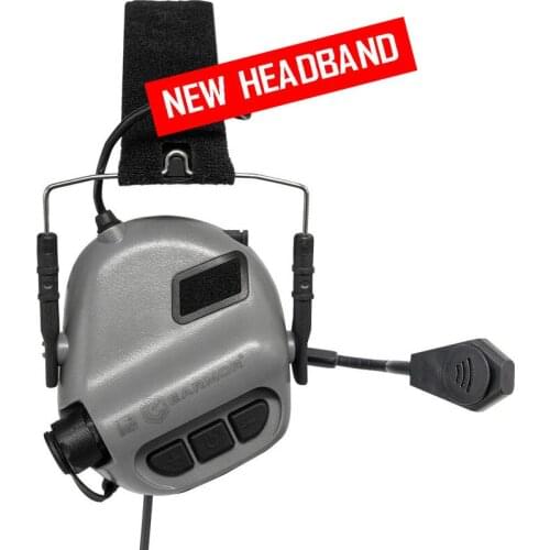 EARMOR M32 MOD3 Tactical Headsets Hearing Protector - Cadet Grey for Shooting Military Aviation Communication Softair Earphones
