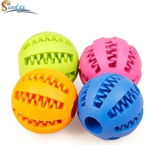 Pet Dog Toys Toy Funny Interactive Elasticity Ball Dog Chew Toy For Dog Tooth Clean Ball Of Food Extra-tough Rubber Ball