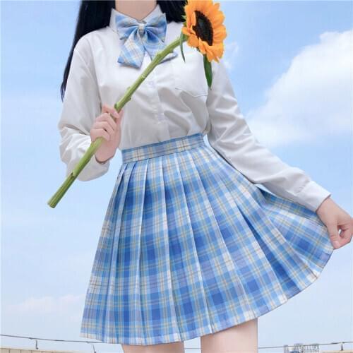 Girls Plaid Pleated JK Skirts Teen Kids Cute Sweet Ladies Mini Skirt Young Girls Fashion School Students Perfomance Costume