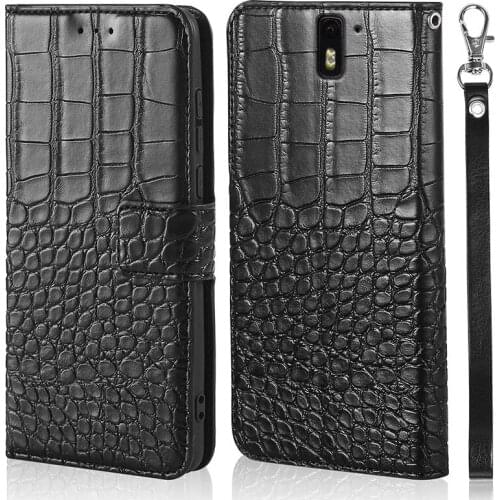 Wallet Leather Phone Case For Oneplus 1 / One Plus One A0001 Magnetic Wallet Crocodile skin Case