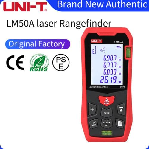 UNI-T Laser Rangefinder LM50A LM70A LM100A LM120A Laser Distance Meter Digital Range Finder Tape Measure