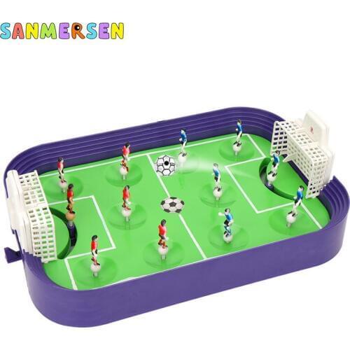 Mini Table Top Football Field with Balls Home Match Toy for Children Boys Competitive Football Double Battle Puzzle Board Games
