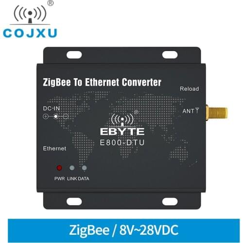 CC2530 ZigBee Module Ethernet 2.4GHz 27dBm 500mW RJ45 TCP UDP Ad hoc Network E800-DTU(Z2530-ETH-27) rf Transceiver Modem