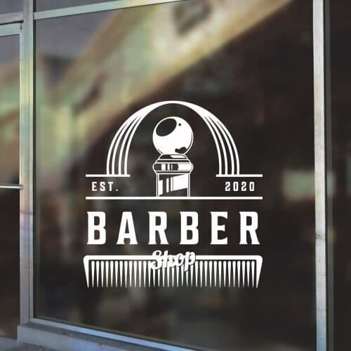 Cartoon Barbershop Wall Decal Living Room Removable Mural For Baby Kids Rooms Decor Vinyl Art Decal