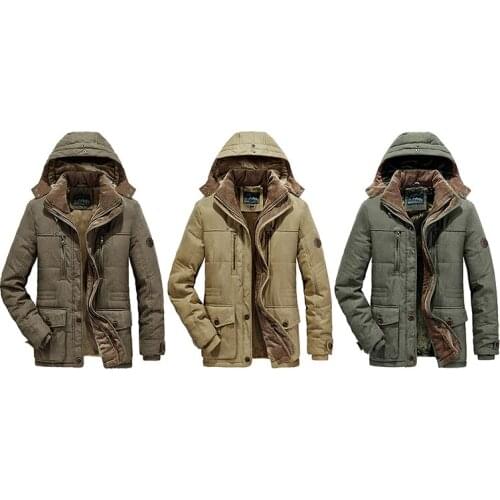 Fleece Lined Winter Coats Men 2021 Brand New Casual Long Jacket Mens Windbreaker Warm Thick Overcoat Parka Coats