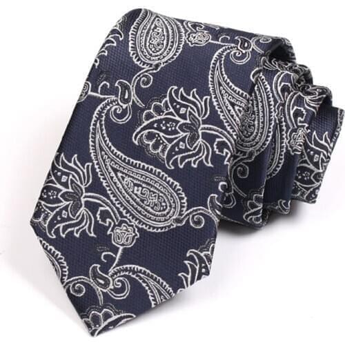 High Quality Mens Business Tie Brand New 7CM Tie For Men Business Suit Work Necktie Male Fashion Formal Neck Tie With Gift Box
