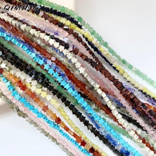 4-5MM 38-39CM/Strand New Arrival Natural Stone Loose Bead Star Shape Special Beads DIY Jewelry Making