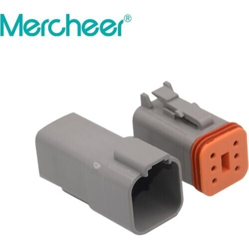 One Set Deutsch DT connector DT06-2S/DT04-2P 2P 3P 4P 6P 8P 12P waterproof electrical connector for car motor with pins 22-16AWG