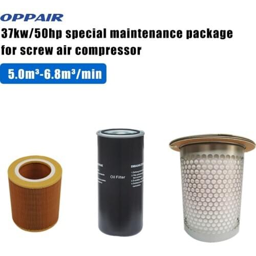 OPPAIR Screw Air Compressor Filter Element 10HP Screw Air Compressor Spare Air Filter C1140 Oil Filter Element
