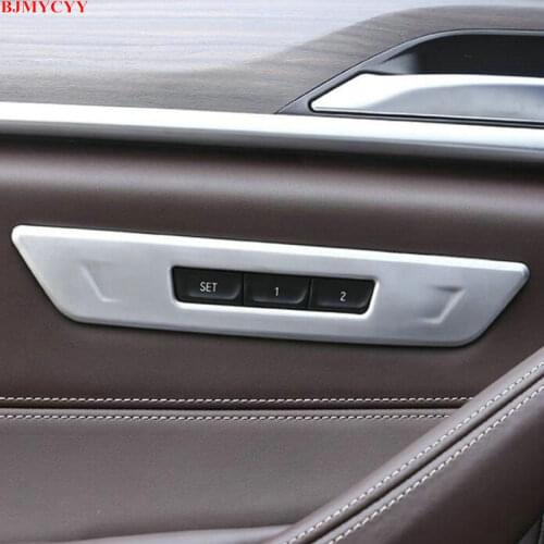 BJMYCYY adjustment panel memory key ABS decorative frame for BMW 5 Series 6 Series GT 525 530li 2018-2020