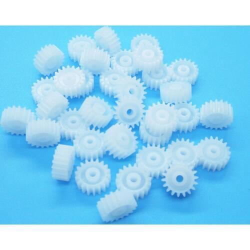 182A 0.5M Plastic Gears 18 Teeth Tight for 2mm Shaft Motor Fittings Small Gear UAV Model Toy Parts 100pcs/lot