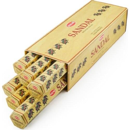 Hem Incense Sandalwood Incense (Sandalo)-6'lı Package 120 Incense candles and scents свечи и ароматы velas y aromas